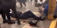 صحنه دلخراش پس از تیراندازی در ایستگاه مترو بروکلین + فیلم