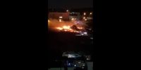 آتش‌سوزی بزرگ در پایگاه نظامی اسرائیل در قدس + فیلم