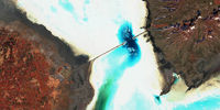 تصویر ماهواره ای غم انگیز از دریاچه ارومیه!