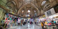 سقف بازار تهران روی سر کسبه خراب شد+عکس