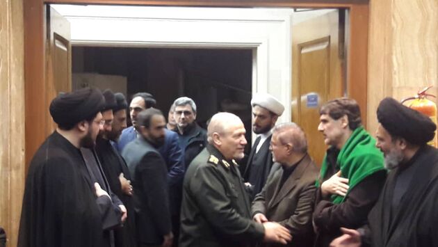 وداع با پیکر هاشمی شاهرودی