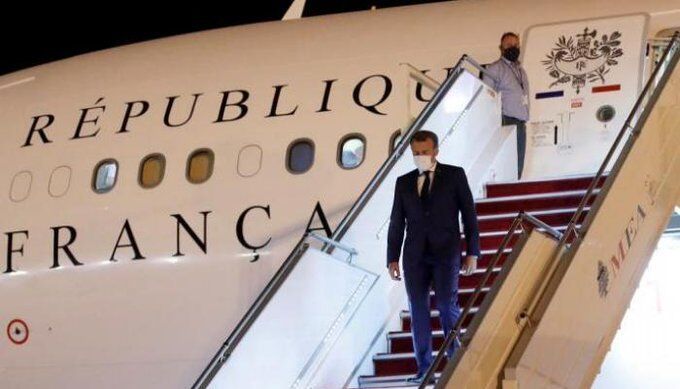 رئیس‌جمهور فرانسه وارد عراق شد/مکرون با امیرعبداللیهان دیدار می‌کند؟
