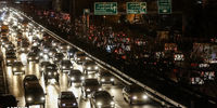 ترافیک سنگین در آزادراه تهران- پردیس