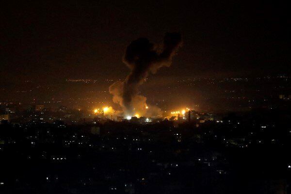 حمله هوایی اسرائیل به مواضع نظامی در غزه