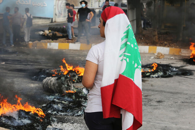 تصاویر اعتراضات لبنان