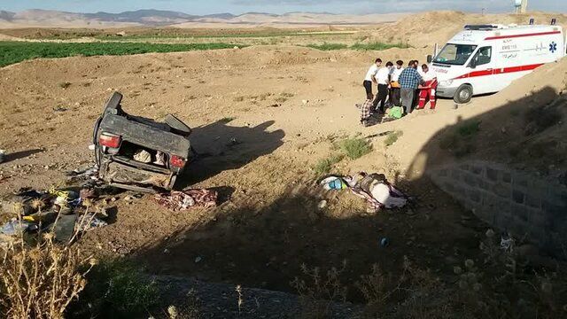 واژگونی مرگبار خودرو در محور تربت‌حیدریه - گناباد / چند نفر مصدوم شدند؟