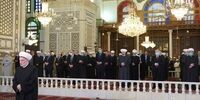 اقامه نماز عید فطر توسط بشار اسد در مسجد جامع اموی دمشق 