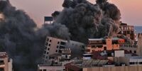 جنگ موشکی در سرزمین‌های اشغالی/ تصاویر منتخب آتلانتیک