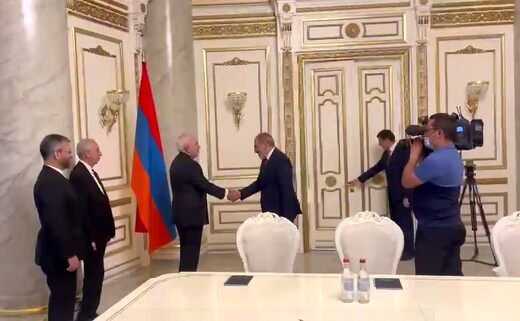 ظریف با نخست‌ وزیر ارمنستان دیدار کرد