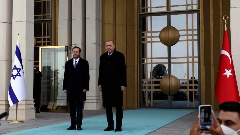 رئیس رژیم صهیونیستی از اردوغان دعوت کرد