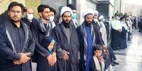 فرزندان طلبه شهید شده در حرم رضوی + عکس
