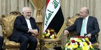 ظریف با رئیس‌جمهور عراق دیدار و گفت‌وگو کرد