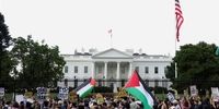 تظاهرات ضد جنگ مقابل کاخ سفید