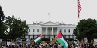 تظاهرات ضد جنگ مقابل کاخ سفید