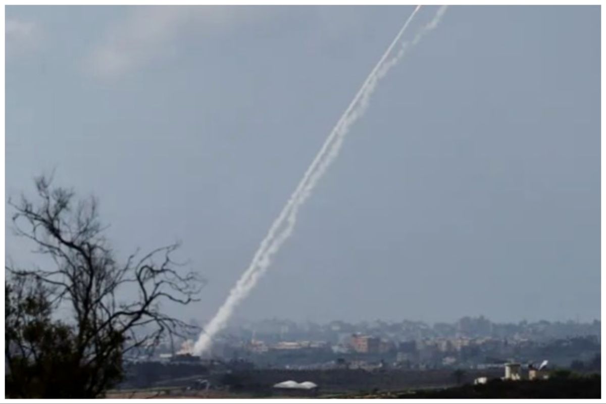 برخورد راکت حماس به یک پایگاه هسته‌ای اسرائیل