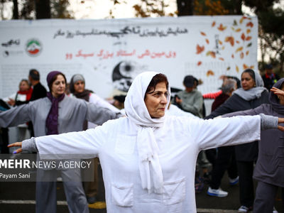 تصاویر| همایش تای چی برای مادران 