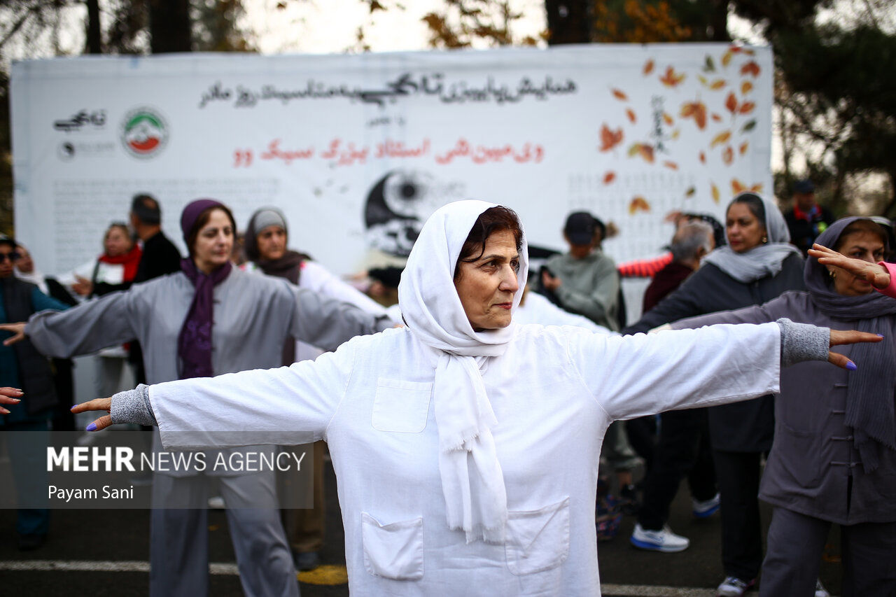 تصاویر| همایش تای چی برای مادران 