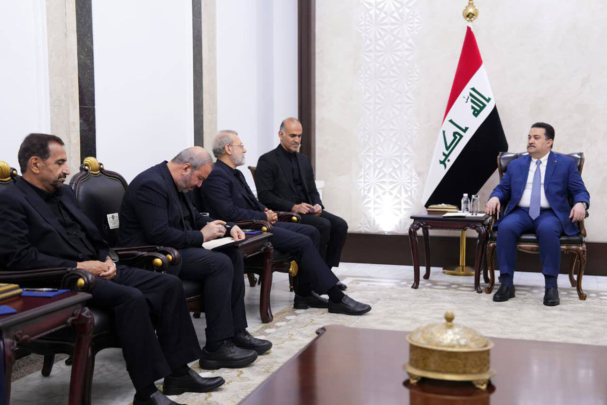دیدار لاریجانی با السودانی/ اعلام تمایل دولت ایران برای تقویت روابط با عراق