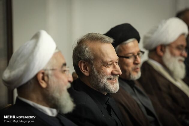 تصاویر جلسه شورای عالی انقلاب فرهنگی با حضور سران قوا