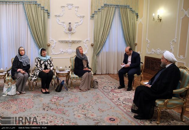 دیدار فدریکا موگرینی با حسن روحانی