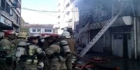 آتش سوزی در خیابان لاله زار 