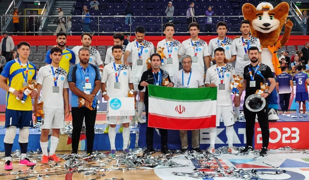 تیم ملی فوتسال دانشجویان ایران نایب قهرمان جهان شد