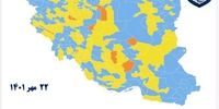 رنگ بندی جدید نقشه کرونایی کشور / افزایش شهرهای نارنجی 