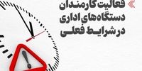 ساعت کاری این افراد از امروز شناور شد/ تغییر ساعت کاری بانک ها و مراکز دولتی از امروز شنبه 26 اردیبهشت