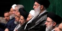 تصاویری از چهره‌های سیاسی و نظامی در مراسم عزاداری بیت رهبری