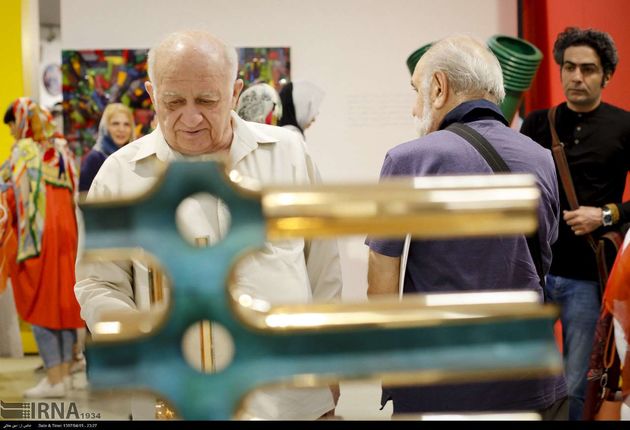 نمایشگاه چهل سال آثار پرویز تناولی و چهل هنرآموخته او-عکس امین جلالی