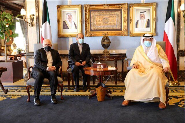 محور رایزنی ظریف و نخست وزیر کویت