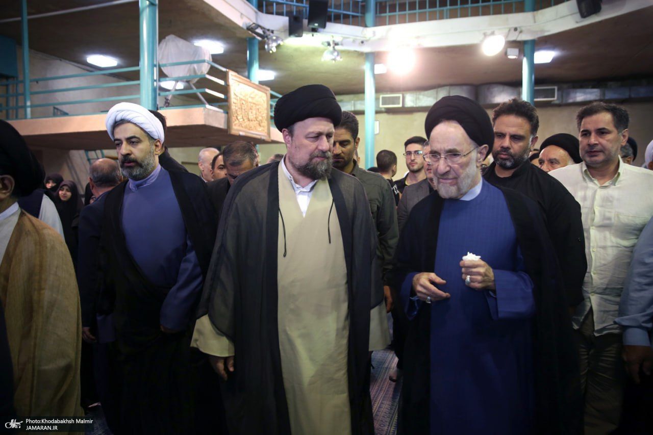 تصاویری متفاوت از سیدمحمد خاتمی / اولین حضور در یک مراسم بعد از مرخص شدن از بیمارستان