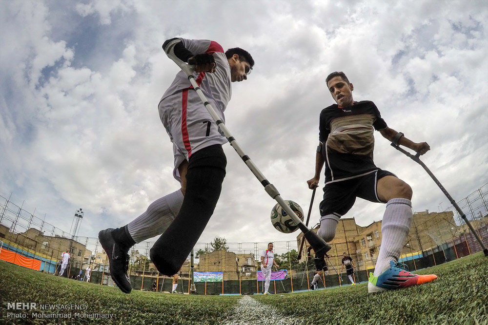 گزارش تصویری مسابقات فوتبال انتخابی تیم ملی جانبازان و معلولان
