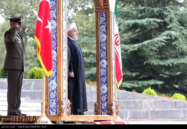 استقبال رسمی روحانی از اردوغان