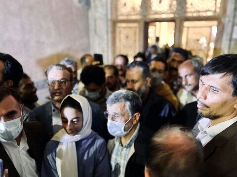 تصاویری از احمدی نژاد در گنبد سلطانیه