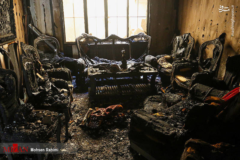 تصاویر مادر و 2 فرزندش که زنده زنده  در آتش سوختند