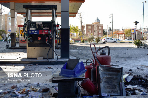 تصاویر حوادث بنزینی اخیر؛ از اعتراض تا آشوب و آسیب به اموال عمومی