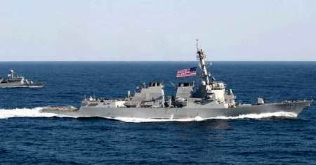 ورود کشتی آمریکایی مشکوک به خلیج فارس