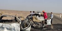 خبر تلخ/پنج سرنشین حادثه رانندگی زنده زنده در آتش سوختند!