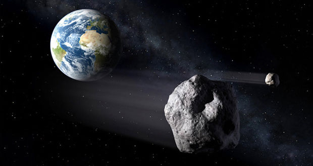 عبور یک سیارک از بیخ گوش یک ماهواره