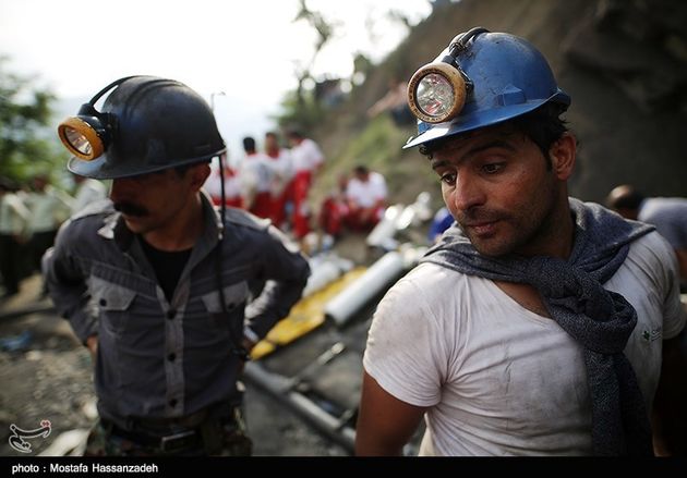 تصاویر ریزش معدن زغال سنگ یورت در آزادشهر