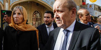 وزیر خارجه فرانسه در حرم امام علی (ع)