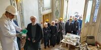 بازدید نمایندگان مجلس از وضعیت کاخ سعدآباد بعد از حملات اخیر+ تصاویر