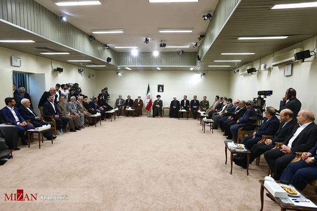 دیدار رئیس جمهور و اعضای هیات دولت دوازدهم با رهبر معظم انقلاب