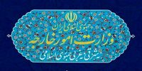 وزارت خارجه بیانیه صادر کرد