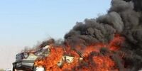 ۵ نفر در تصادف خودرو زنده زنده سوختند