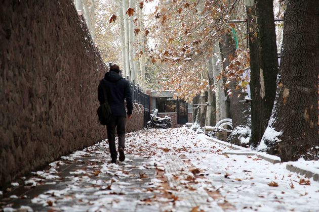 برف و سرمای پاییزی