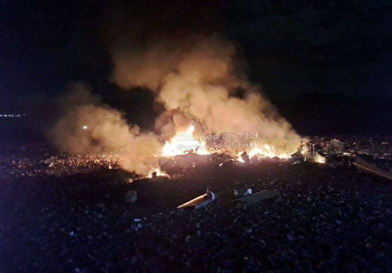 آتش سوزی گسترده در اطراف یک نیروگاه اتمی اسرائیل