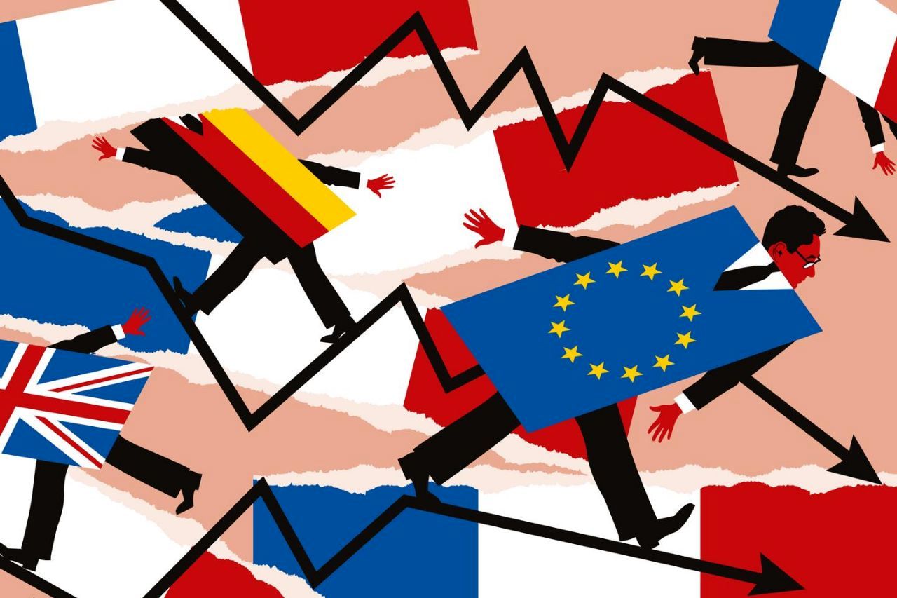 واژگونی نقش‌ها در اروپا | سه اقتصاد بزرگ اروپا گرفتار افت رشد | بحران بدهی نزدیک است؟