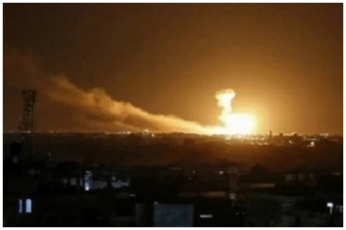 انفجار پهپادی در یک پایگاه نظامی اسرائیل+ عکس